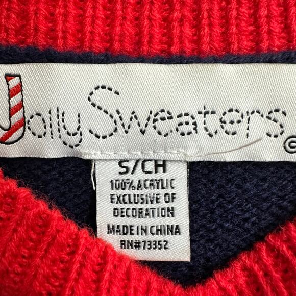 Jolly Sweaters Ugly Christmas Sweater 3D Hunting Santa Size Small - Picture 5 of 10